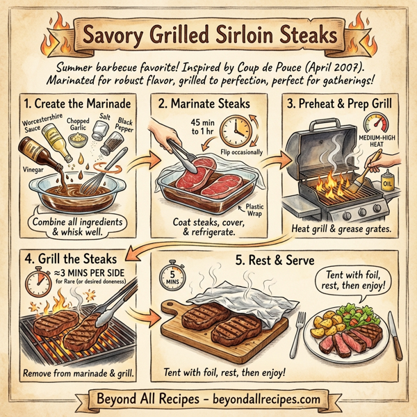 Savory Grilled Sirloin Steaks instructions