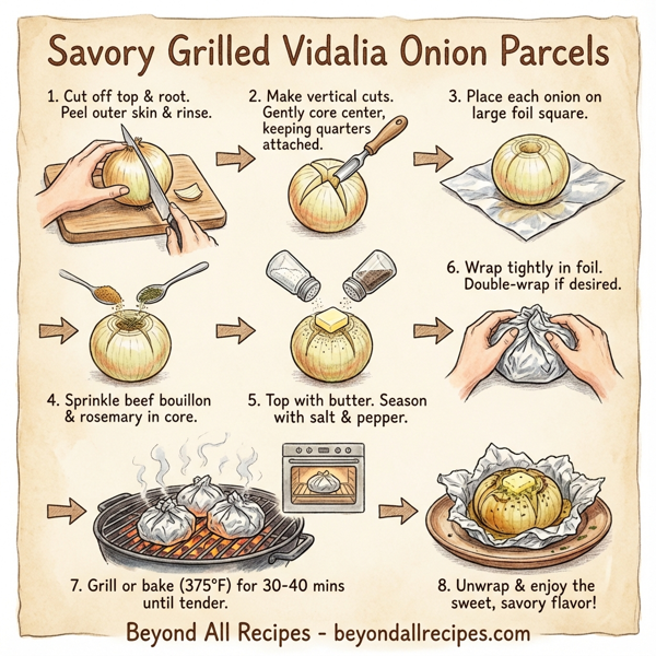 Savory Grilled Vidalia Onion Parcels instructions