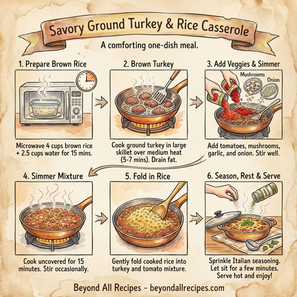 Savory Ground Turkey & Rice Casserole instructions