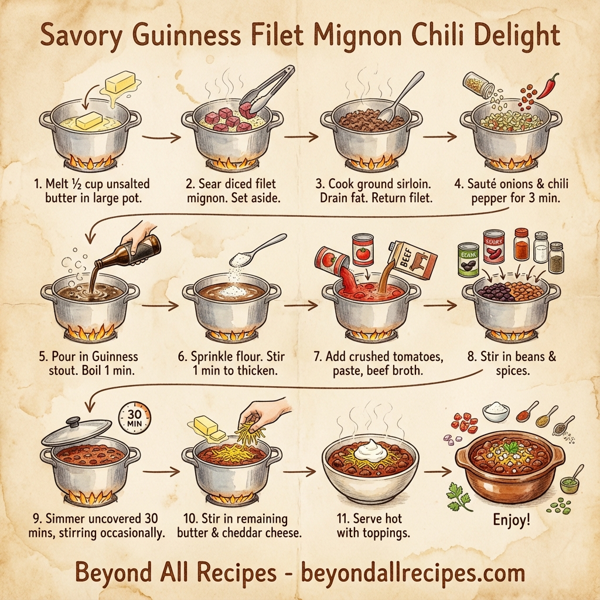 Savory Guinness Filet Mignon Chili Delight instructions