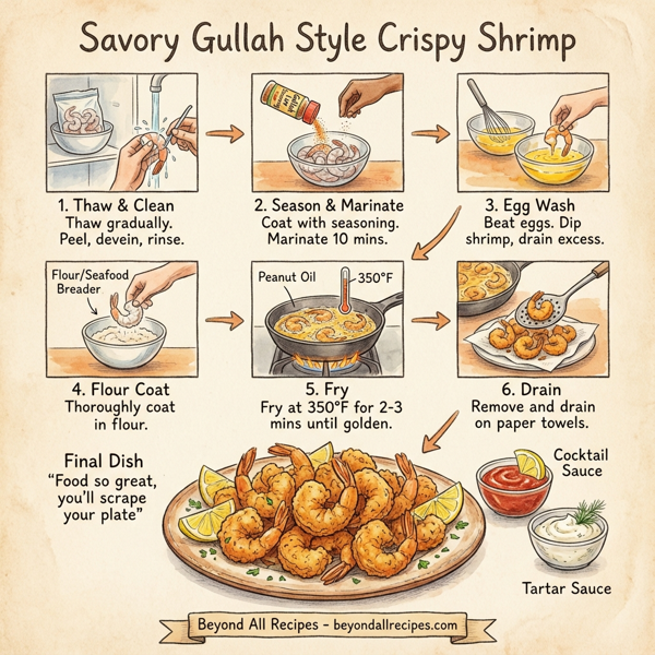 Savory Gullah Style Crispy Shrimp instructions