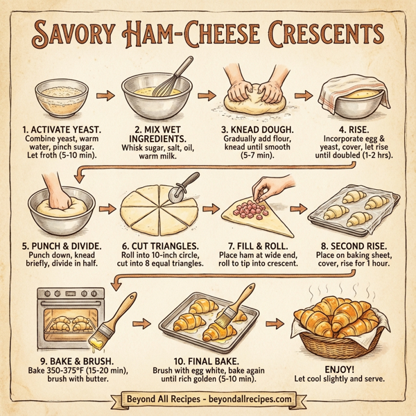 Savory Ham-Cheese Crescents instructions
