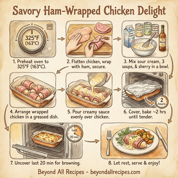 Savory Ham-Wrapped Chicken Delight instructions