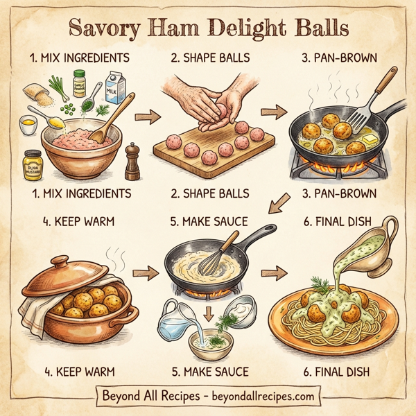 Savory Ham Delight Balls instructions