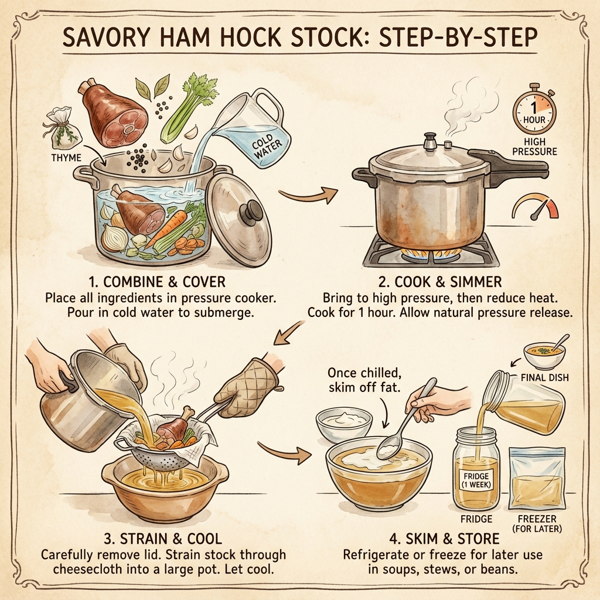 Savory Ham Hock Stock instructions