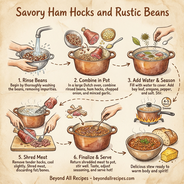 Savory Ham Hocks and Rustic Beans instructions