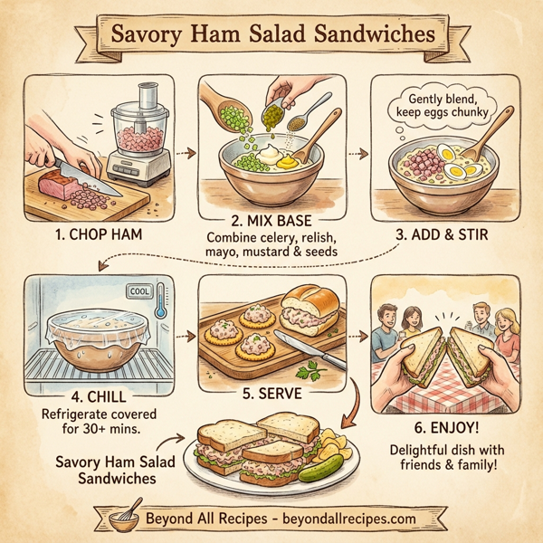 Savory Ham Salad Sandwiches instructions