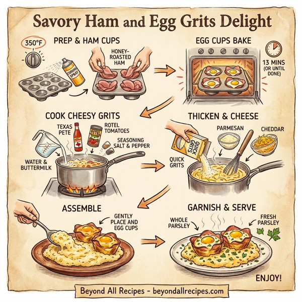 Savory Ham and Egg Grits Delight instructions