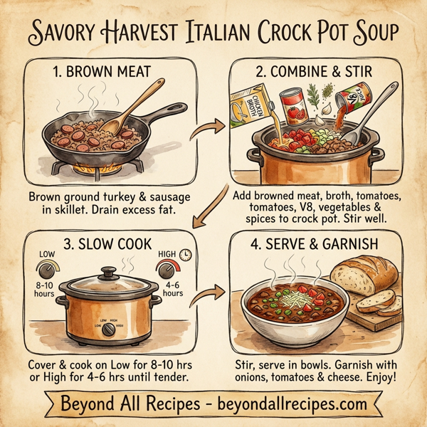 Savory Harvest Italian Crock Pot Soup instructions