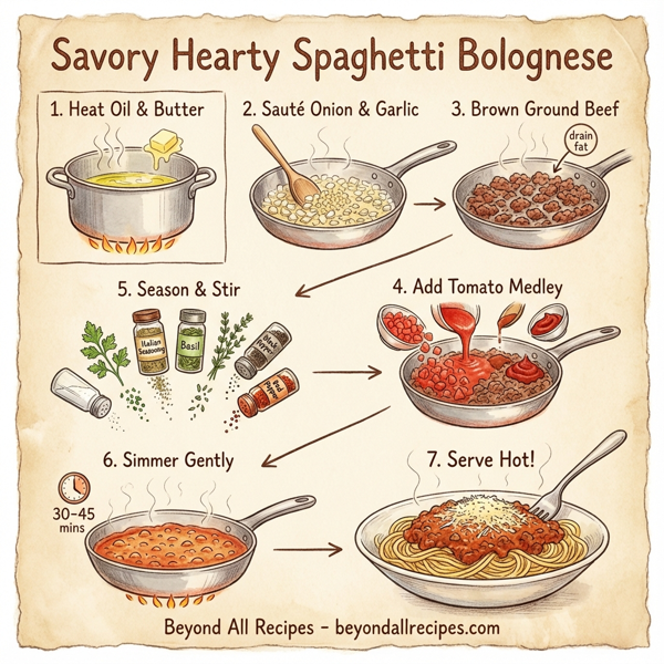 Savory Hearty Spaghetti Bolognese instructions