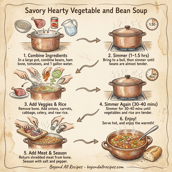Savory Hearty Vegetable and Bean Soup instructions