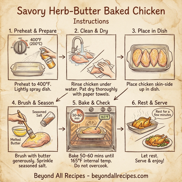 Savory Herb-Butter Baked Chicken instructions