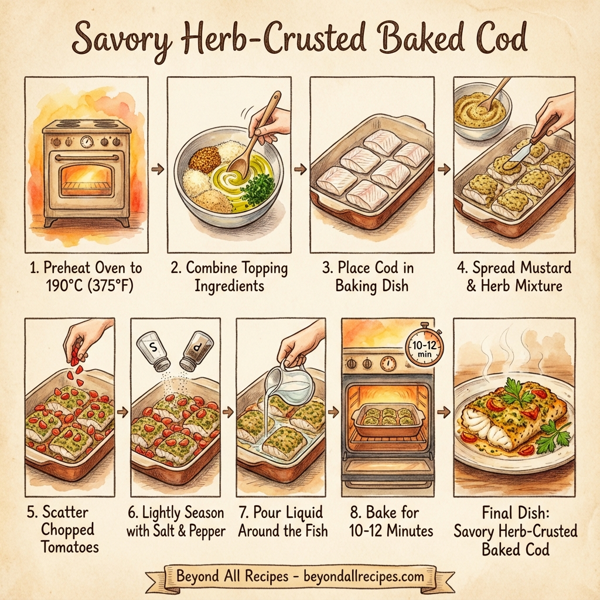 Savory Herb-Crusted Baked Cod instructions