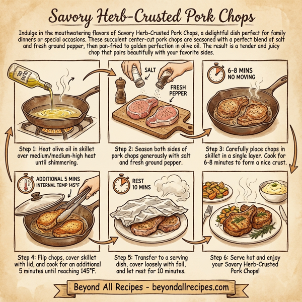 Savory Herb-Crusted Pork Chops instructions