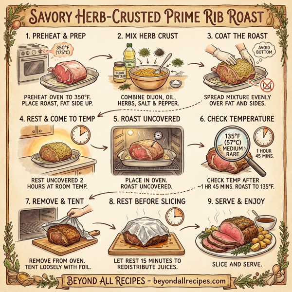Savory Herb-Crusted Prime Rib Roast instructions