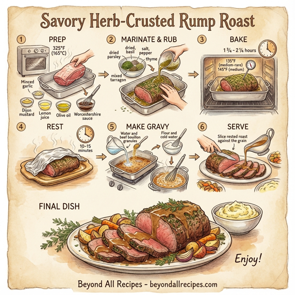 Savory Herb-Crusted Rump Roast instructions