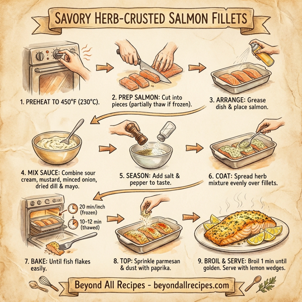 Savory Herb-Crusted Salmon Fillets instructions