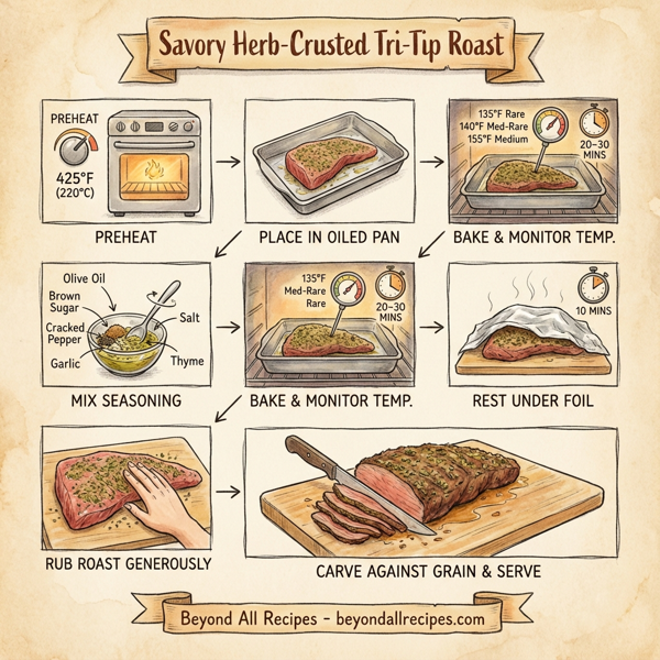Savory Herb-Crusted Tri-Tip Roast instructions