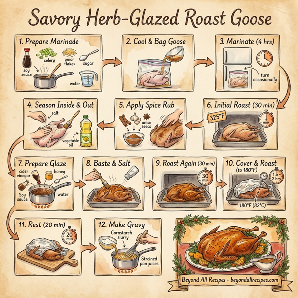Savory Herb-Glazed Roast Goose instructions