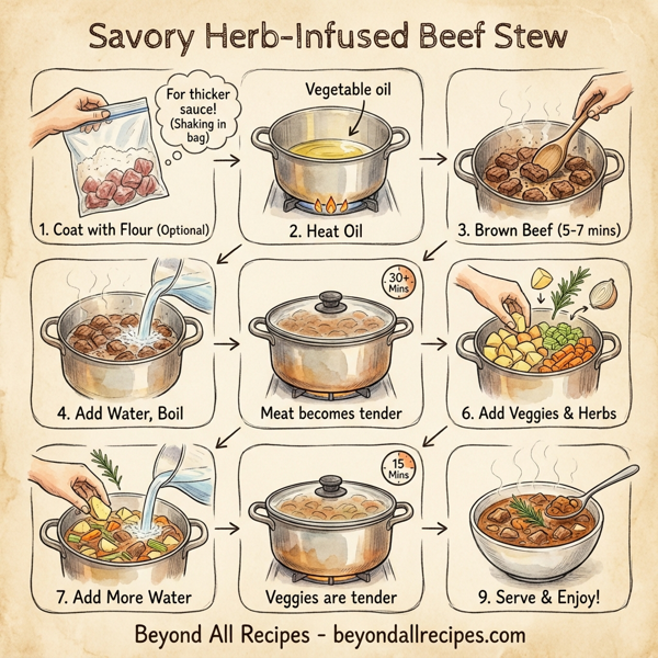 Savory Herb-Infused Beef Stew instructions