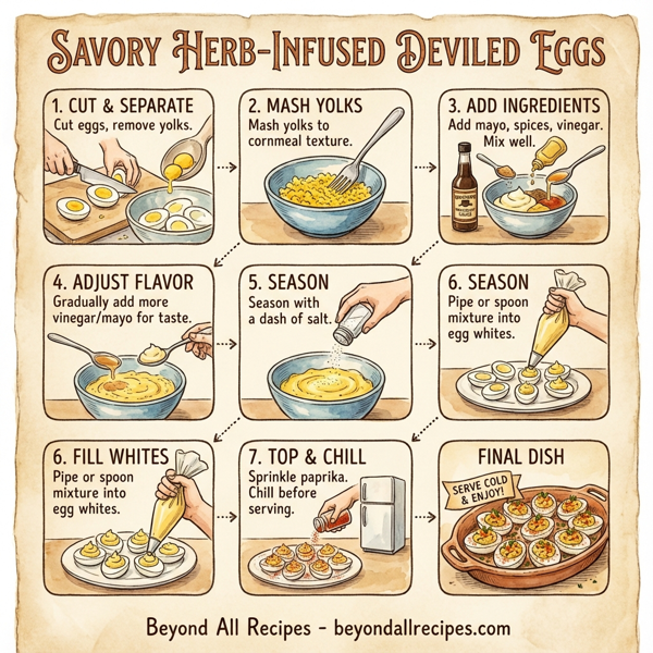 Savory Herb-Infused Deviled Eggs instructions