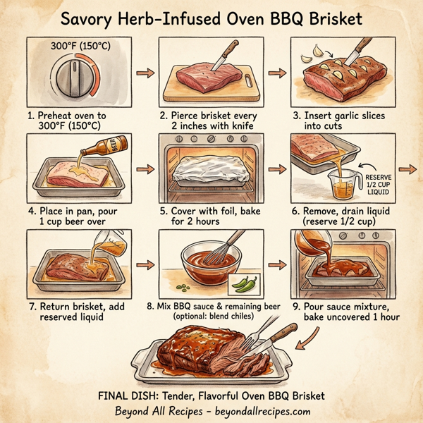 Savory Herb-Infused Oven BBQ Brisket instructions