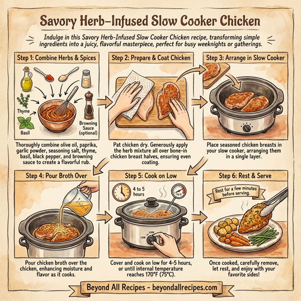 Savory Herb-Infused Slow Cooker Chicken instructions