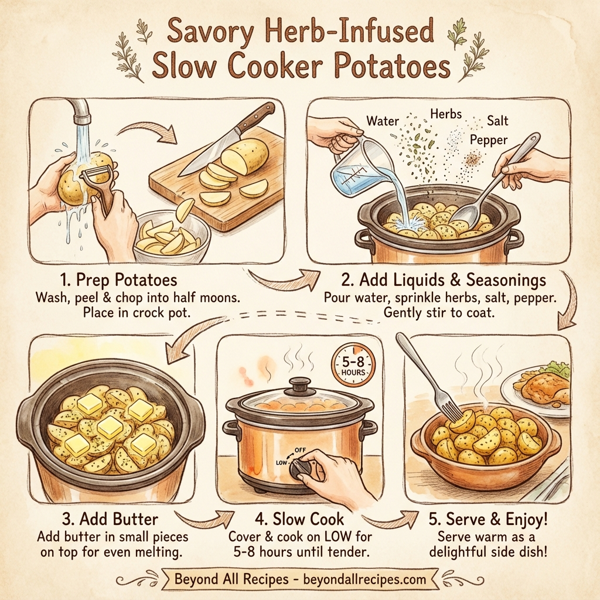 Savory Herb-Infused Slow Cooker Potatoes instructions
