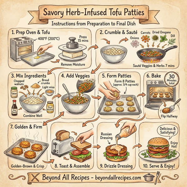 Savory Herb-Infused Tofu Patties instructions