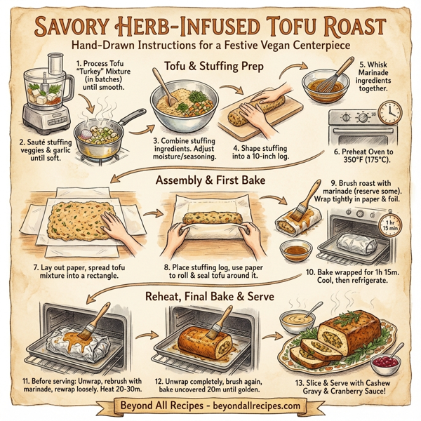 Savory Herb-Infused Tofu Roast instructions