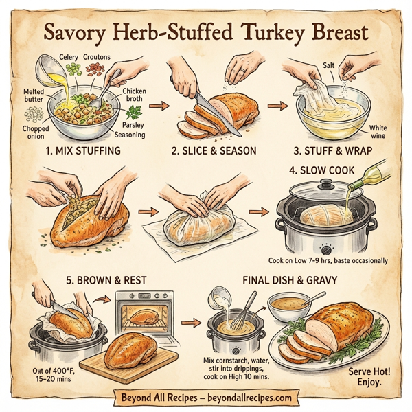 Savory Herb-Stuffed Turkey Breast instructions