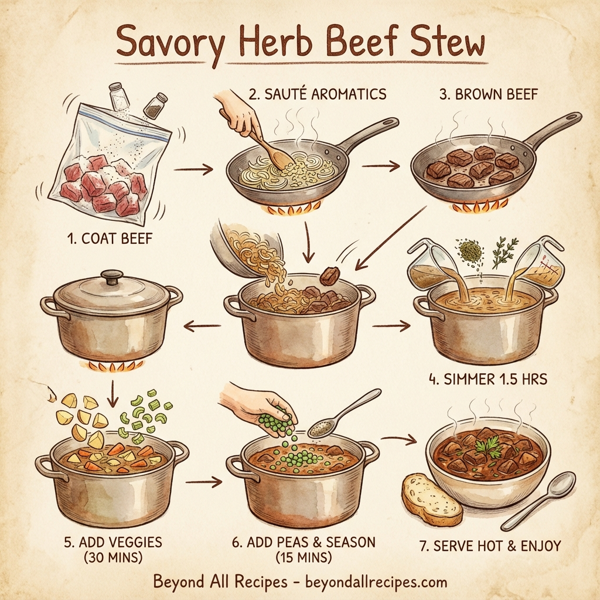 Savory Herb Beef Stew instructions