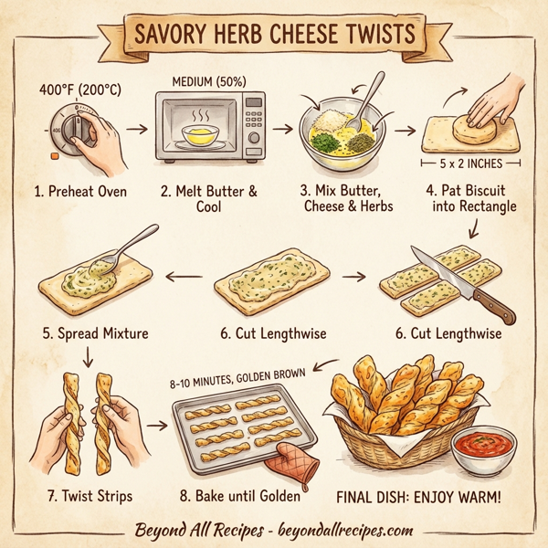 Savory Herb Cheese Twists instructions