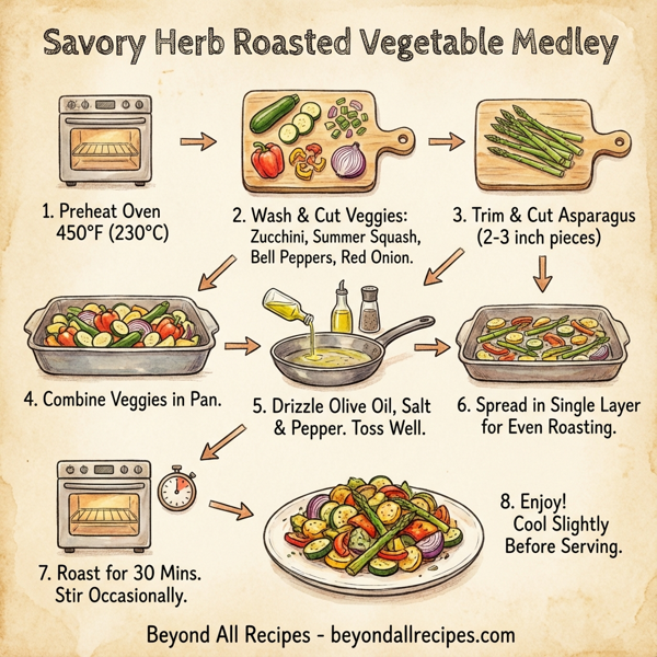 Savory Herb Roasted Vegetable Medley instructions