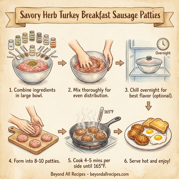 Savory Herb Turkey Breakfast Sausage Patties instructions