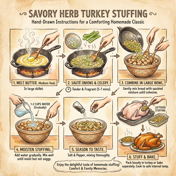 Savory Herb Turkey Stuffing instructions