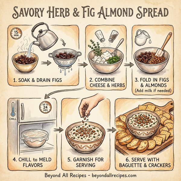 Savory Herb & Fig Almond Spread instructions