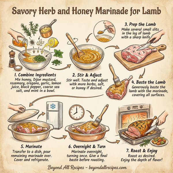 Savory Herb and Honey Marinade for Lamb instructions