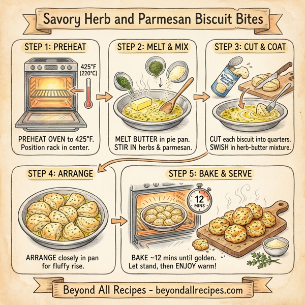 Savory Herb and Parmesan Biscuit Bites instructions