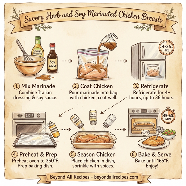 Savory Herb and Soy Marinated Chicken Breasts instructions