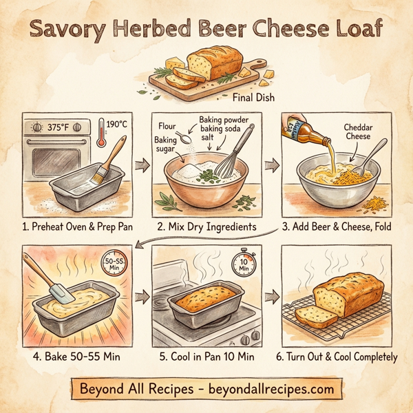 Savory Herbed Beer Cheese Loaf instructions