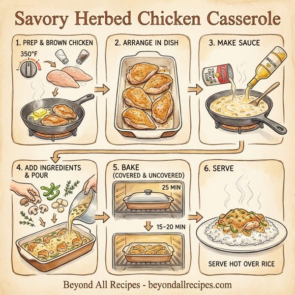 Savory Herbed Chicken Casserole instructions