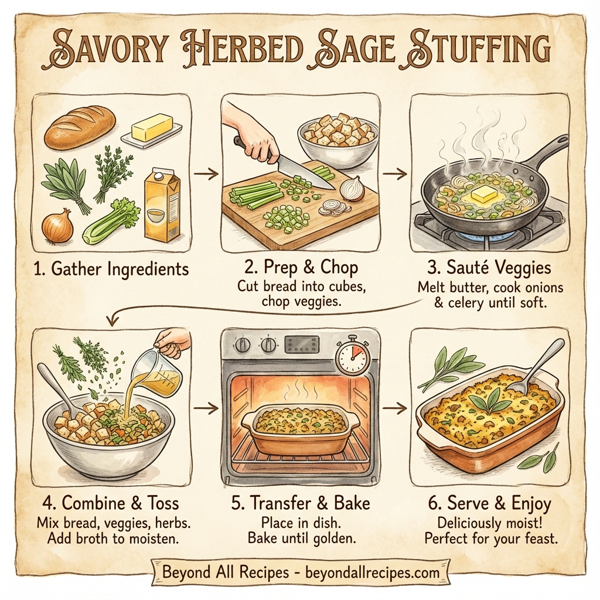 Savory Herbed Sage Stuffing instructions
