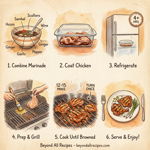 Savory Hoisin-Glazed Grilled Chicken instructions