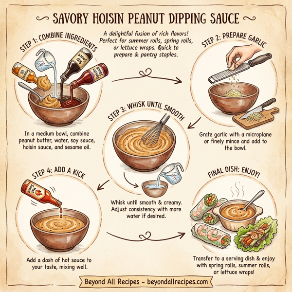 Savory Hoisin Peanut Dipping Sauce instructions