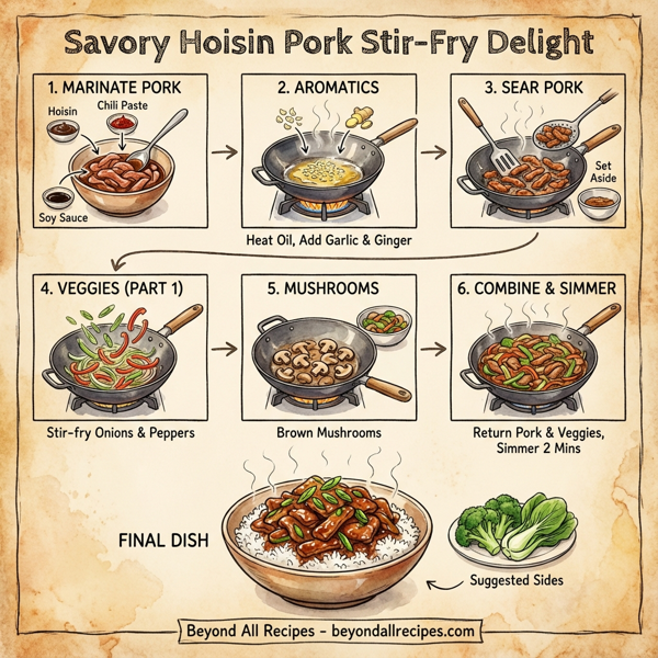 Savory Hoisin Pork Stir-Fry Delight instructions