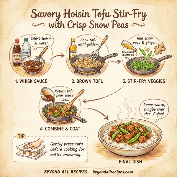 Savory Hoisin Tofu Stir-Fry with Crisp Snow Peas instructions