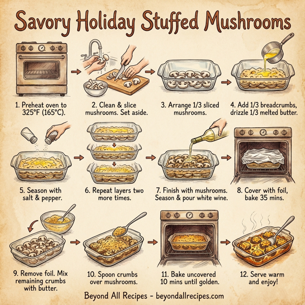 Savory Holiday Stuffed Mushrooms instructions