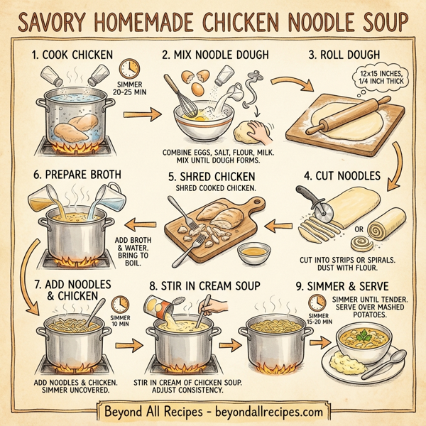 Savory Homemade Chicken Noodle Soup instructions