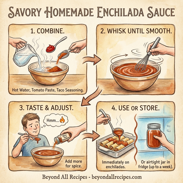 Savory Homemade Enchilada Sauce instructions